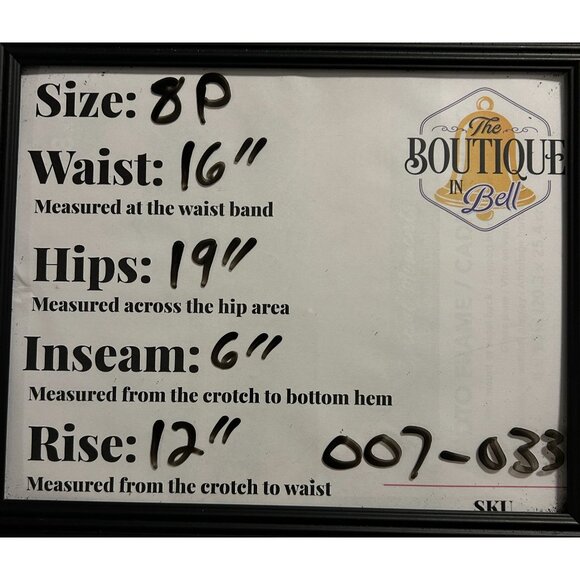 Talbots Womens 8P Relaxed Chino Shorts Blue Denim Red White Stars Patriotic USA - Picture 11 of 13